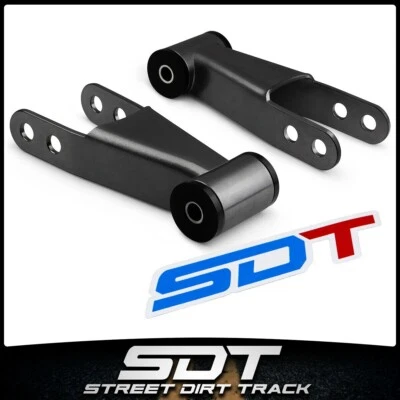 Par de grilletes ajustables para 88-98 Chevy GMC C1500 trasero 1" kit de descenso 4X2 Foto 1 de 4