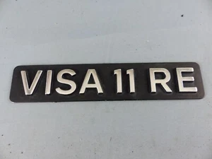 CITROEN VISA 11 RE insigne emblème logo sigle monogramme hayon coffre aluminium - Imagen 1 de 2
