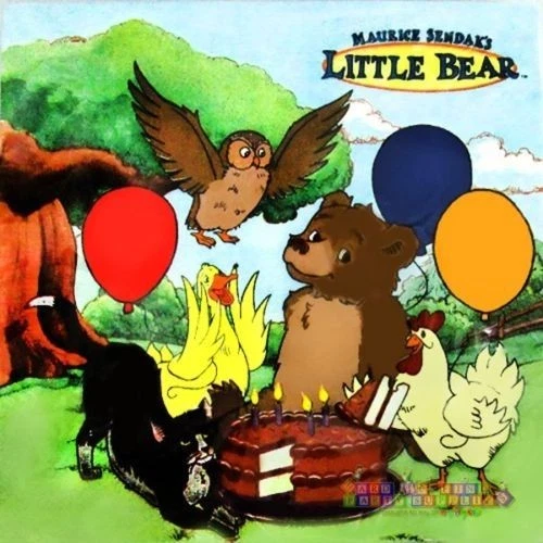 LITTLE BEAR LUNCH NAPKINS (16) ~ Vintage Birthday Party Supplies Large Dinner - Image 1 of 1