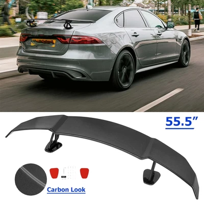 Rear Trunk GT Wing Racing Spoiler Carbon Lip For Jaguar XF XE XJ Seda - Imagem 1 de 4