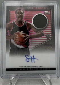 2023-24 Topps Midnight Scoot Henderson RC Twilight Patch Auto RPA /199 #RJA-SH - Foto 1 di 2