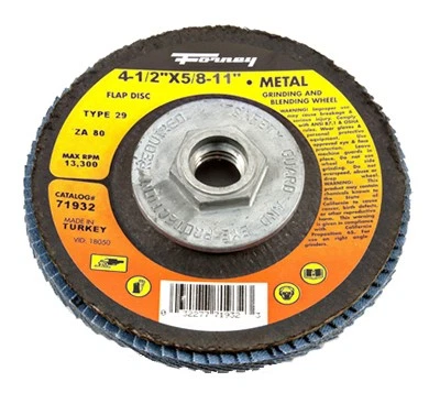 Jumbo Blue Zirconia Flap Disc, Type 29, 80-Grit, 4.5-In. - 71932 - Image 1 of 1