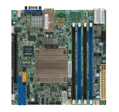 Supermicro X10SDV-4C-TLN2F motherboard DDR4 128G VGA Mini-ITX - Image 1 of 2