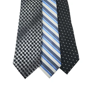 Men's Ties Lot of 3: Alfani, Pierre Cardin, Umberto Frasi - Striped, Polka Dot - Picture 1 of 5