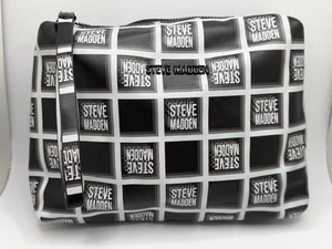 Steve Madden Kosmetiktasche / Handtasche mit kariertem Logo - Bild 1 von 5