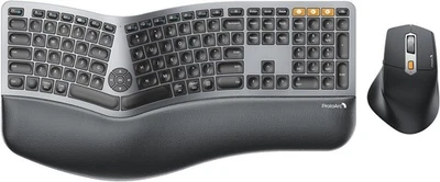 ProtoArc Ergonomic Keyboard Mouse, EKM01 Plus Full Size Wireless Bluetooth - Image 1 of 4