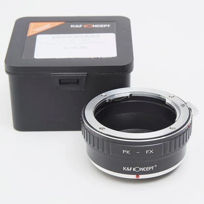 K&F CONCEPT LENS MOUNT ADAPTER PENTAX PK LENS To FUJI-X MOUNT CAMERAS #AD844 - Image 1 of 3