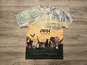 Kerusso Christian Shirt Herren Large Mehrfarbig Arche Noah Begegnung T-Shirt Tiere - Bild 1 von 12