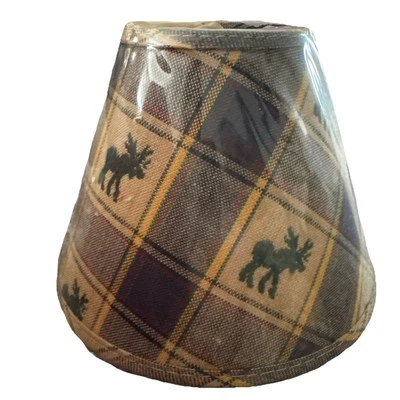 Park Imports Moose Plaid Primitive Decor Chandelier/Candle Clip  - Image 1 of 4