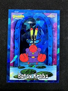 2025 Topps Chrome Sapphire SpongeBob SquarePants #20 Betsy Krabs - Picture 1 of 2