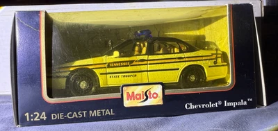 Chevrolet Impala Tennessee State Trooper Maisto 1:24 diecast RARO Foto 1 de 4