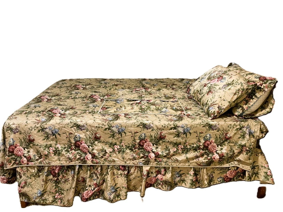 Ralph Lauren ADRIANA Full Queen Duvet, Shams, Pillow Cover, Bed Skirt Set 6pc - Image 1 of 4
