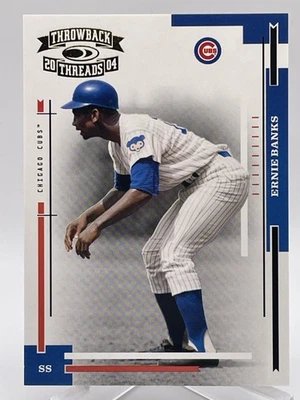 Ernie Banks 2004 Donruss Throwback Threads #208 /1000 G9 - Image 1 of 2