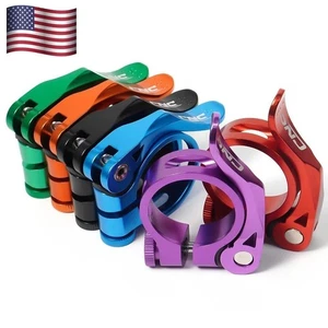 Aluminium Fahrrad Sattelstützenklemme Fahrrad Sattelklemme Schnellspannklemme Seat TubeUS - Bild 1 von 26