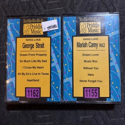 Collectors Karaoke Cassette Tape (Mariah Carey + George Strait NEW $8 Ea, $15all - Image 1 of 2