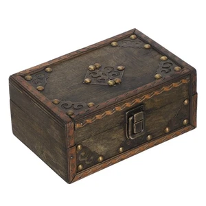 Decorative Container for Trinkets Vintage Pirate Chest Classroom - Picture 1 of 12