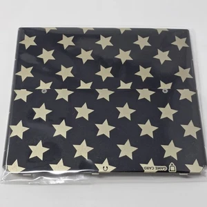New Nintendo 3DS Kisekae Cover No.029 Black & Gold Stars Authentic Original USA - Picture 1 of 4