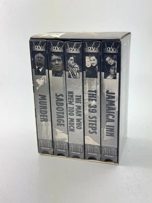 Vintage Alfred Hitchcock 5-Movie VHS Box Set – Early British Classics - Image 1 of 4