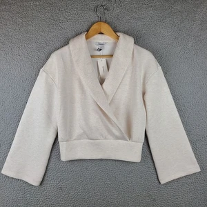 Top envolvente Spanx nuevo con etiquetas AirEssentials avena brezo beige talla S suave acogedor informal - Imagen 1 de 9