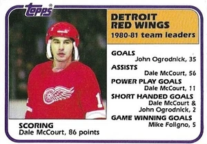 1981-82 Topps - Dale McCourt #51 - Picture 1 of 2