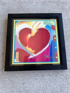 Peter Max "Heart" 2006 Pop Art Print - Rare Studio Edition - Vibrant Colors Fram - Bild 1 von 5