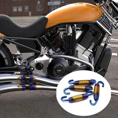 Silenciador de tubo de escape de acero inoxidable para motocicleta Suzuki gancho de resorte 2 piezas Foto 1 de 4