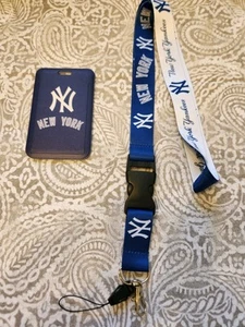 New York Yankees MLB Lanyard Keychain & ID Holder - Picture 1 of 2