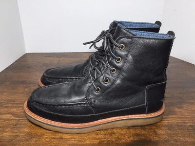 Botas chukka negras para mujer Toms 140815 talla 8,5 cuero con cordones  Foto 1 de 4