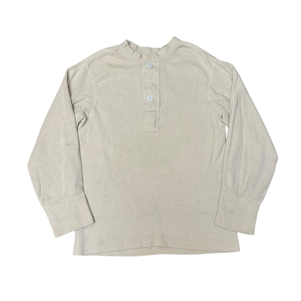 True Vtg 50s Army Henley Long Sleeve Shirt Small S Cotton Wool Blend M-50 USA - Image 1 of 4