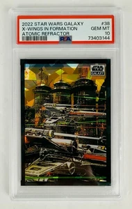X-WINGS IN FORMATION PSA 10 2022 TOPPS CHROME STAR WARS GALAXY #38 Atomic 60/150 - Picture 1 of 2