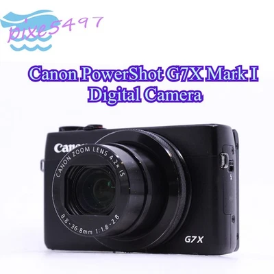 Canon PowerShot G7X Mark I Digital Camera 20.2MP 4.2X Optical Zoom Compact Black - Image 1 of 4