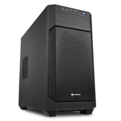 Case PC Sharkoon V1000 Micro-ATX nero - Immagine 1 di 4