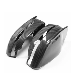 2X Real Carbon Fiber Side Mirror Caps For 2021-2024 BMW G80 M3 G82 G83 M4 G87 M2 - Picture 1 of 7