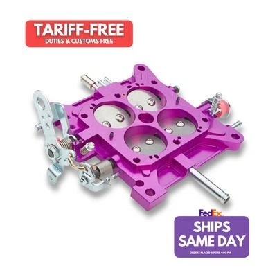 Proform 67156, One Purple Aluminum Billet Throttle Base Plate - 850Cfm Performan - Image 1 of 4