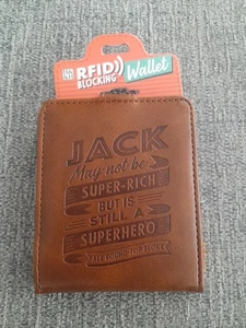 Cartera personalizada para hombre - JACK regalo personal bloqueo RFID - Imagen 1 de 6