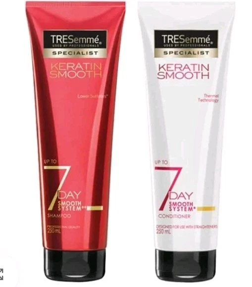 TRESemme Keratin Smooth Up To 7 Days Smooth System Shampoo & Conditioner 250ml  - Image 1 of 1