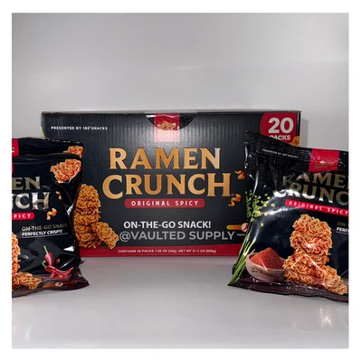 Ramen Crunch Original Spicy Snack 20 Pack Box 21.2 oz – On-the-Go Crispy Bites - Image 1 of 4