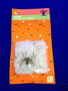 Spinne mit Netz Halloween Kostüm Party Grusel Horror dehnbar - Bild 1 von 1