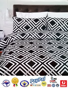 GENUINE AUS QLTY-Aztec Abstract Design KING BED Doona/Quilt Cover Set/Duvet - Picture 1 of 1
