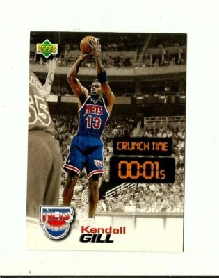 1997 UPPER DECK Kendall Gill: New Jersey Nets: Crunch Time: Basketball: NBA - Image 1 of 2