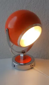 70er Vintage Kugellampe Tischlampe / Wandlampe Orange · 70er Space Age NR.2 - Picture 1 of 9