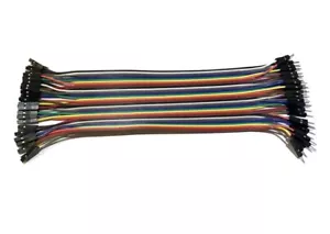 Dupont Jumper 1Pin 40pcs x 30cm Male Female Header Wire Arduino Breadboard 5 Set - Picture 1 of 5
