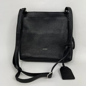 Picard Pebbled Leather Navy Blue Crossbody Bag Purse Zippers Germany - Picture 1 of 16