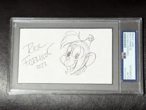 Rick Farmiloe Sketch Disney PSA Autograph Signed Sketch Aladdin Abu - Picture 1 of 2
