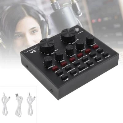V8 Bluetooth Live Sound Card for Streaming Webcast Headset Mic Voice Control - Image 1 of 4