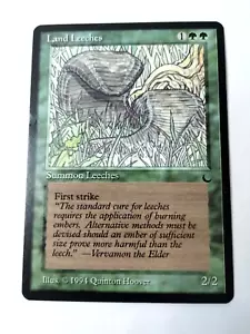 MTG Land Leeches – The Dark Magic the Gathering Card # 79 - Uncirculated - Picture 1 of 3