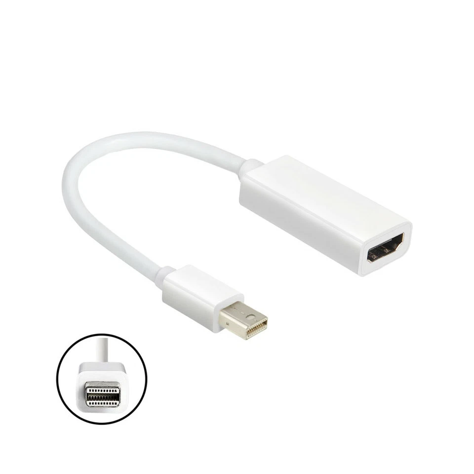 Mini DisplayPort DP zu HDMI Adapter-Kabel für viele Geräte mit mini DP Eingang - Bild 1 von 1