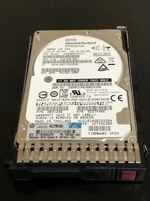 EG0300JEHLV HPE 300GB SAS 12G 10K SFF SC HDD - Image 1 of 2