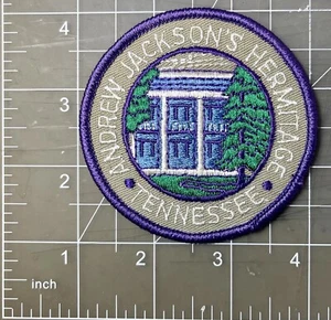 Vintage Andrew Jackson's Hermitage Jacket Patch Tennessee TN Travel Souvenir NOS - Picture 1 of 2
