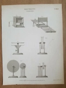 Wilson LOWRY c1810 Original Antique Engraving ELECTRICITY Condensers Invention 3 - Picture 1 of 5
